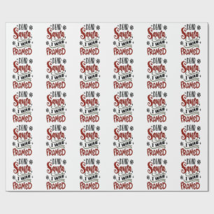 Papel De Regalo Querido Papá Noel, fui feriado de Navidades enmarc