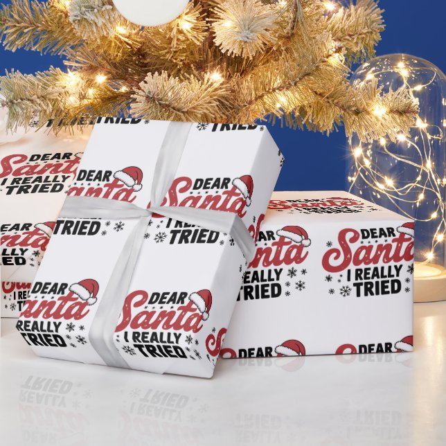 Papel De Regalo Querido Papá Noel, realmente probé Navidades Navid (Vacaciones)