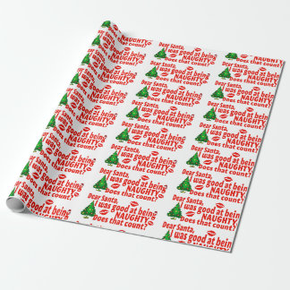 Papel De Regalo Querido Santa, yo era bueno