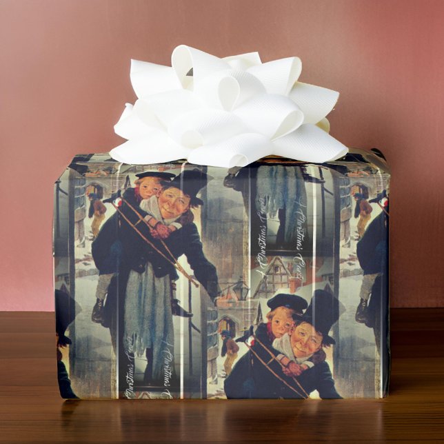 Papel De Regalo Queridos Navidades Carol Tiny Tim Bob Cratchit (Subido por el creador)