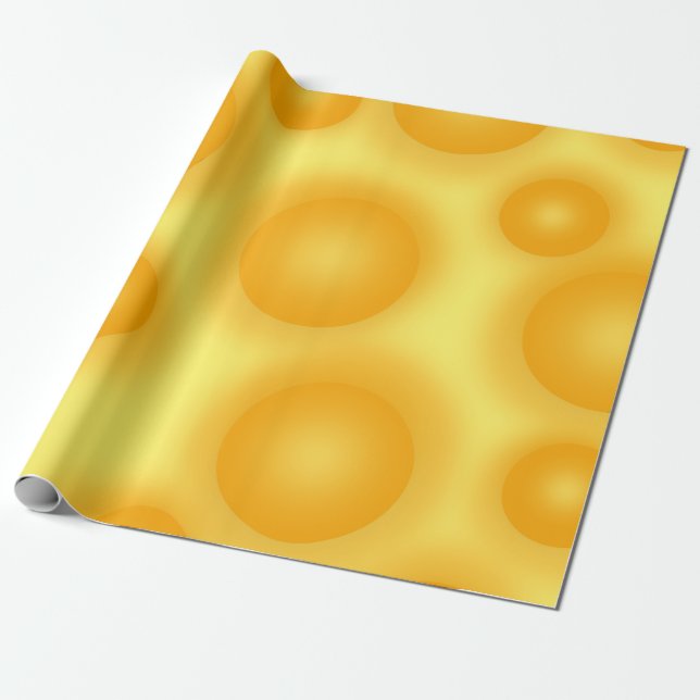 Papel De Regalo Queso amarillo suizo (Desenrollado)