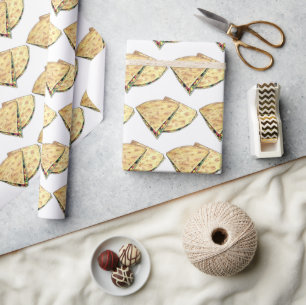 Papel De Regalo Queso Quesadillas Cocina Mexicana Queso