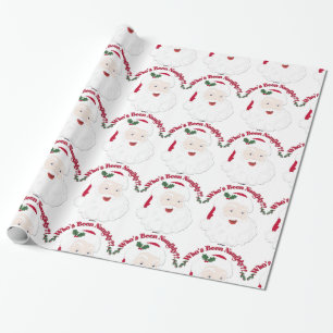Papel De Regalo ¿Quién ha sido travieso? Estilo Santa del vintag