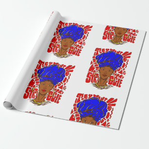 Papel De Regalo quieren nuestra cultura, mujer africana
