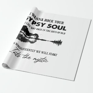 Papel De Regalo Quiero Rock Tu Guitarra Hippie Soul Gitano