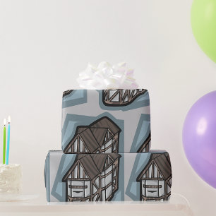 Papel De Regalo Quirky Tudor House Arquitectura Medieval