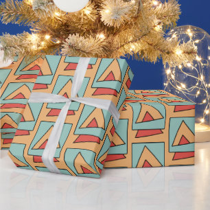 Papel De Regalo Quirky Vintage Retro Pattern