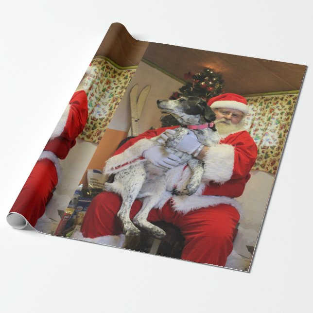 Papel De Regalo Rabieta del genio de Santa (Desenrollado)