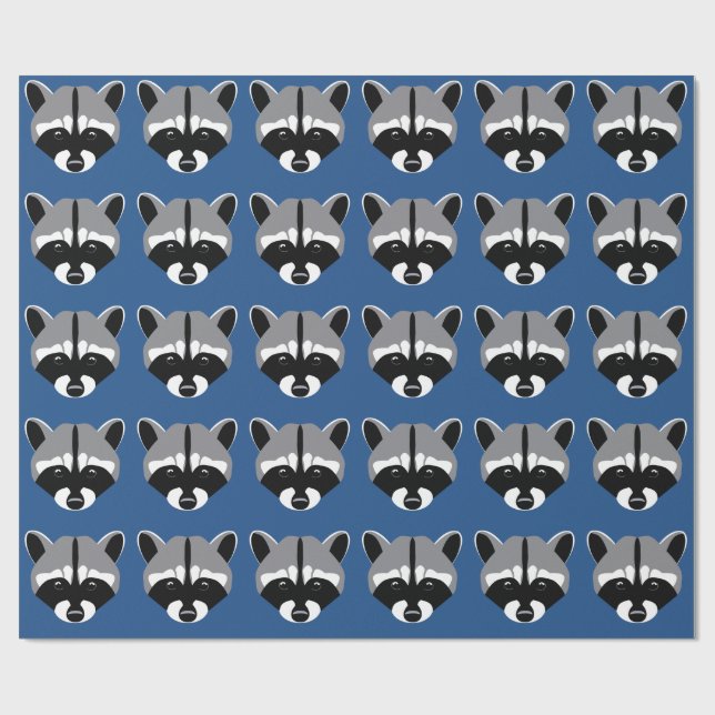 Papel De Regalo Raccoon con los ojos tristes (Superficie plana)