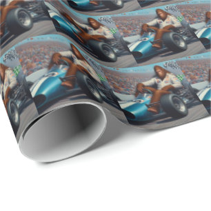 Papel De Regalo Racecar Bigfoot