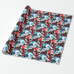 Papel De Regalo Racer Skull: Rebelión sin foco.