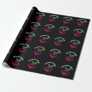 Papel De Regalo Rad Funny Veggie Radish Pun Dark BG