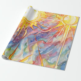 Papel De Regalo Radiación de haz solar