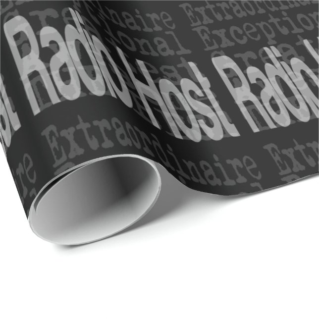 Papel De Regalo Radio Host Extraordinaire (Esquina del rollo)