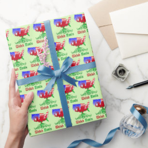 Papel De Regalo Raíces galesas norteamericanas