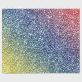 Papel De Regalo Rainbow Glitter