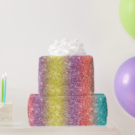 Papel De Regalo Rainbow Glitter
