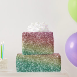 Papel De Regalo Rainbow Glitter