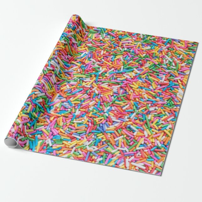 Papel De Regalo  Rainbow sprinkles (Desenrollado)
