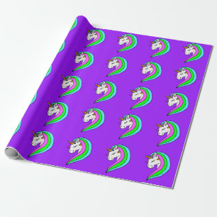 Papel De Regalo Rainbow Unicorn