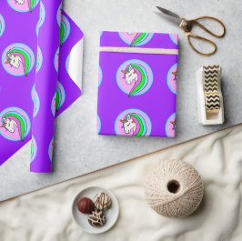 Papel De Regalo Rainbow Unicorn