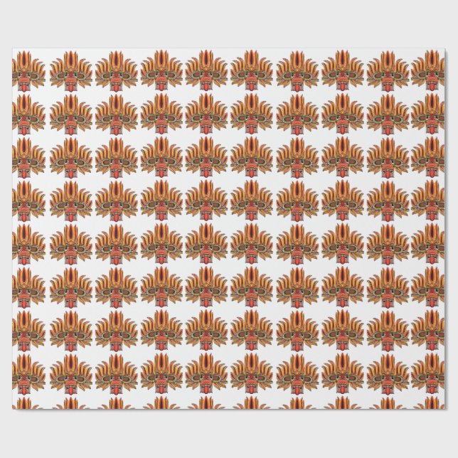 Papel De Regalo Raksha Mask (Superficie plana)