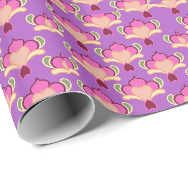Papel De Regalo Rama de lavanda (Esquina del rollo)