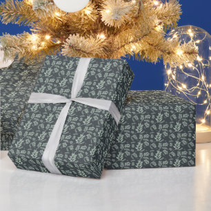 Papel De Regalo Rama de olivo natural elegancia mediterránea