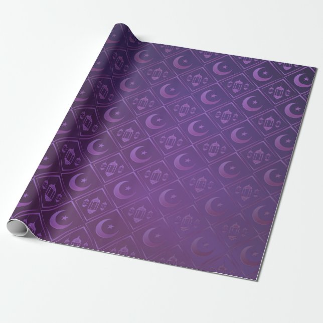 Papel De Regalo Ramadan Kareem - Eid Mubarak - Feliz Eid (Desenrollado)