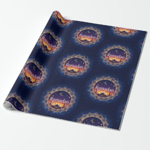 Papel De Regalo Ramadán Kareem Media Luna Bendita Islam Iftar Suhu