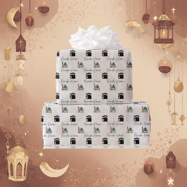 Papel De Regalo Ramadan Kareem Wrapping Paper – Kaaba & Masjid 