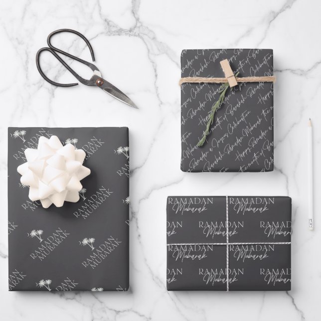 Papel de regalo Ramadan Mubarak (Anverso)