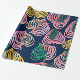 Papel De Regalo Ramas de césped de patrón floral sin soldadura de