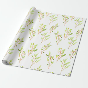 Papel De Regalo Ramas de olivo de bonito Vegetación Naturaleza Bot