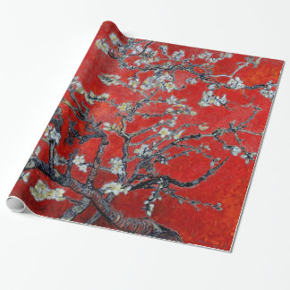 Papel De Regalo Ramas de Vincent van Gogh con el flor de la