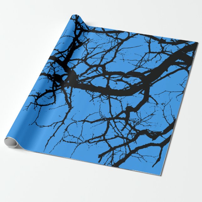 Papel De Regalo Ramas oscuras del árbol (Desenrollado)