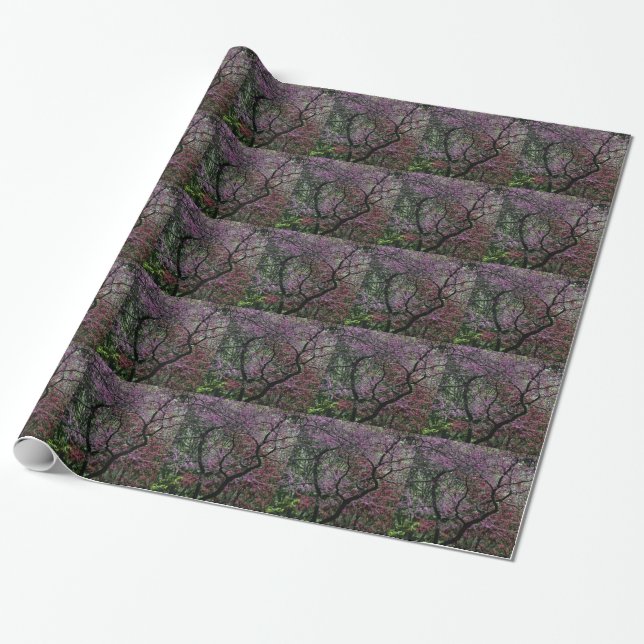 Papel De Regalo Ramas y flores (Desenrollado)