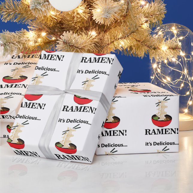 Papel De Regalo Ramen Es Delicioso Ramen  (Vacaciones)