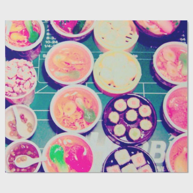 Papel De Regalo ramen y sushi (Superficie plana)
