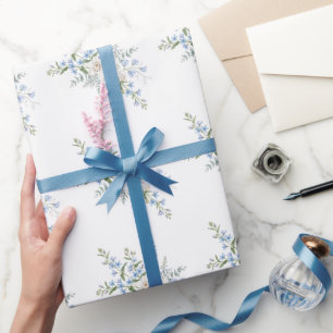 Papel De Regalo Ramo de flores de orquídea, floral acuarela