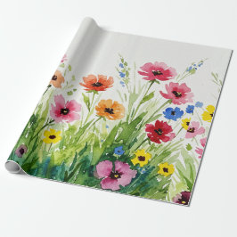Papel De Regalo Ramo de flores silvestres