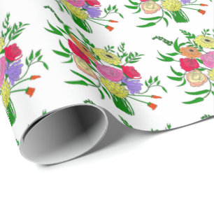 Papel De Regalo Ramo de Verano