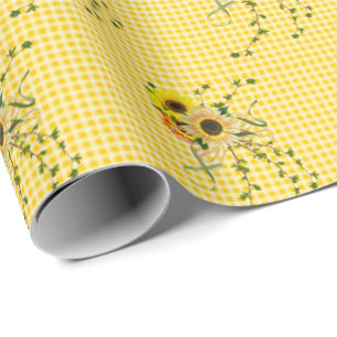 Papel De Regalo ramo del girasol en la guinga
