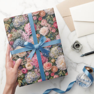 Papel De Regalo Ramo Floral Lujoso de Alta Gama