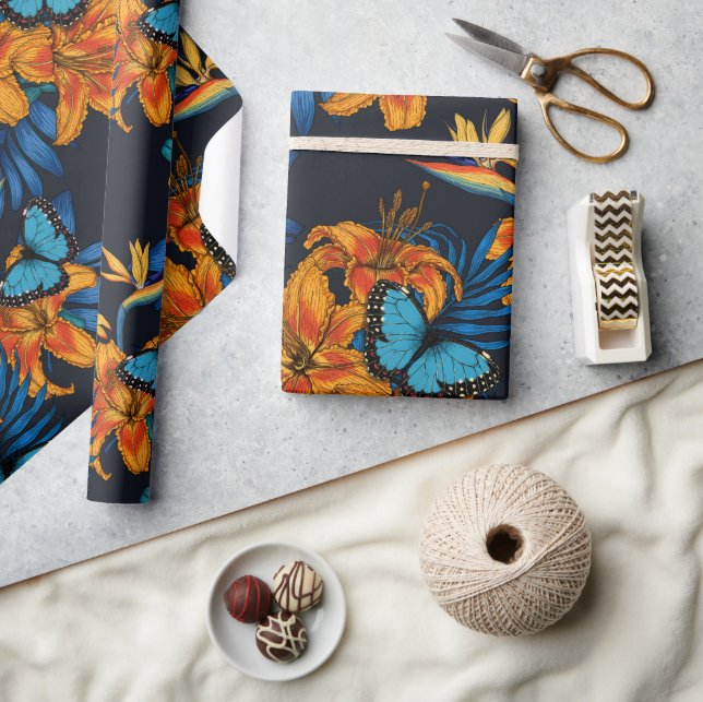 Papel De Regalo Ramo tropical (Artesanía)