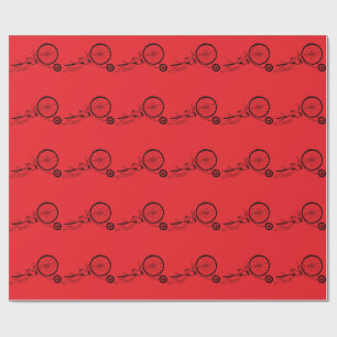 Papel De Regalo Rana Ciclista