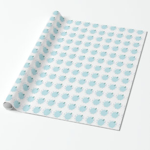 Papel De Regalo Rana en jeans, cumpleaños, puntos de polka