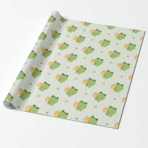Papel De Regalo Rana romántica