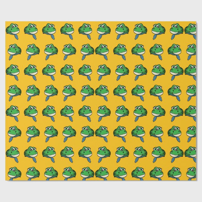 Papel De Regalo Rana sonriente (Superficie plana)