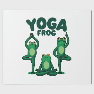 Papel De Regalo Ranas de yoga